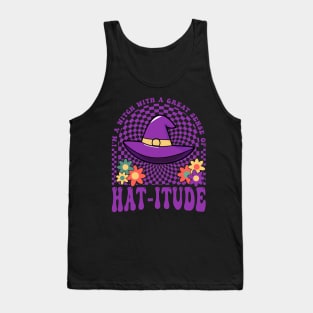 I'm A Witch With A Great Sense Of Hat-itude Retro Tank Top